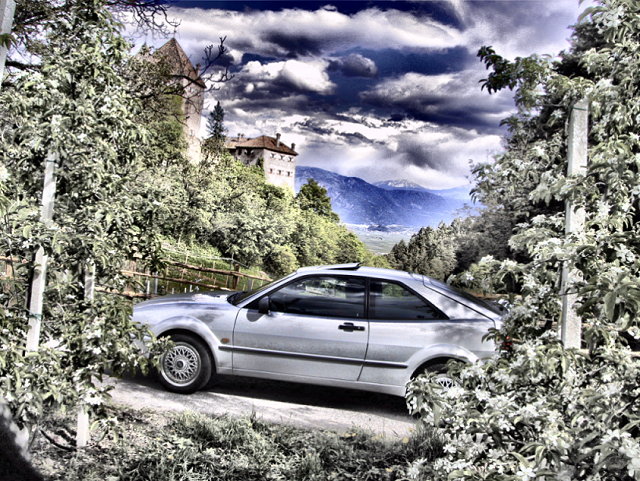 Corrado auf der Fahrt zur Wehrburg